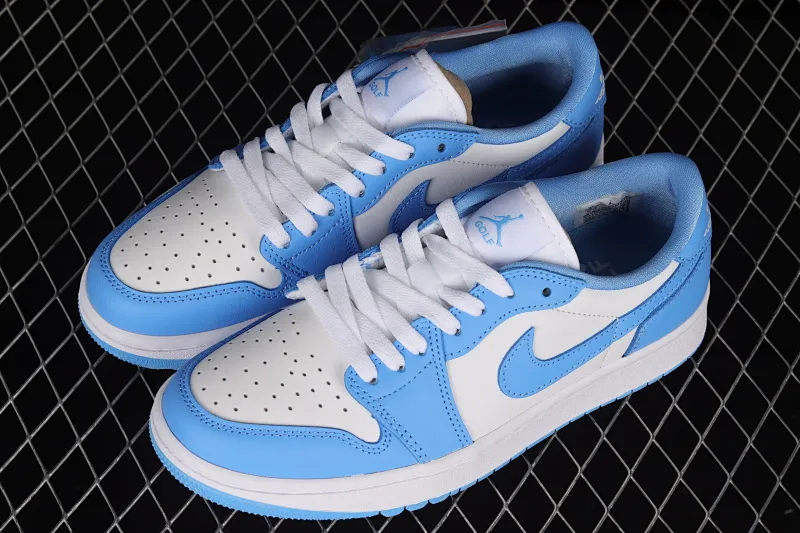 All categories Air Jordan Jordan series basketball shoes Air Jordan 1 Low Z version Air Jordan 1 Low Golf "UNC" AJ1 Joe 1 new golf version North Carolina blue color DD9315-100